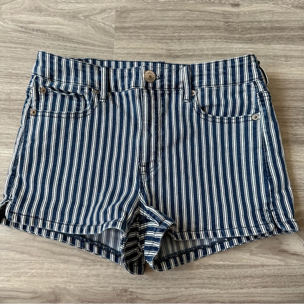 American Eagle next level stretch striped shorts 2